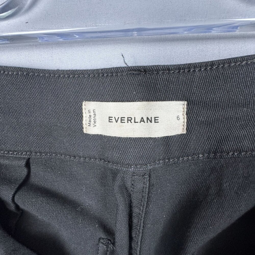 Everlane Straight Leg Crop Pants Mens Size 6 High Rise Dark Wash Black - Picture 10 of 12
